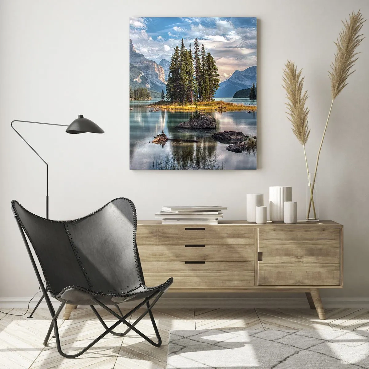 Obraz na skle - U velké a čisté vody… - 70x100 cm