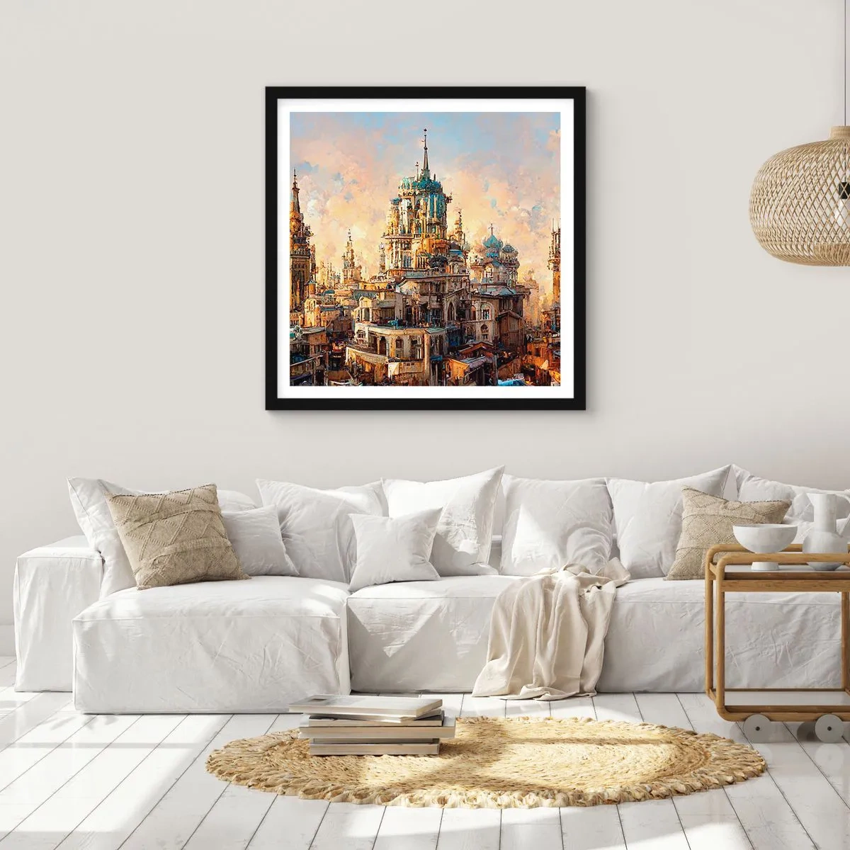 Plakát v černém rámu - Město měst - 30x30 cm