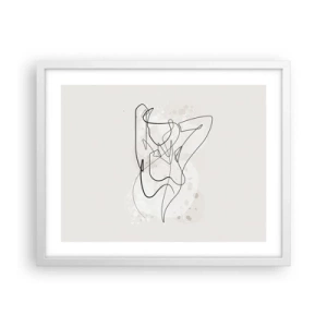 Plakát v bílém rámu - Umění svádění - 50x40 cm