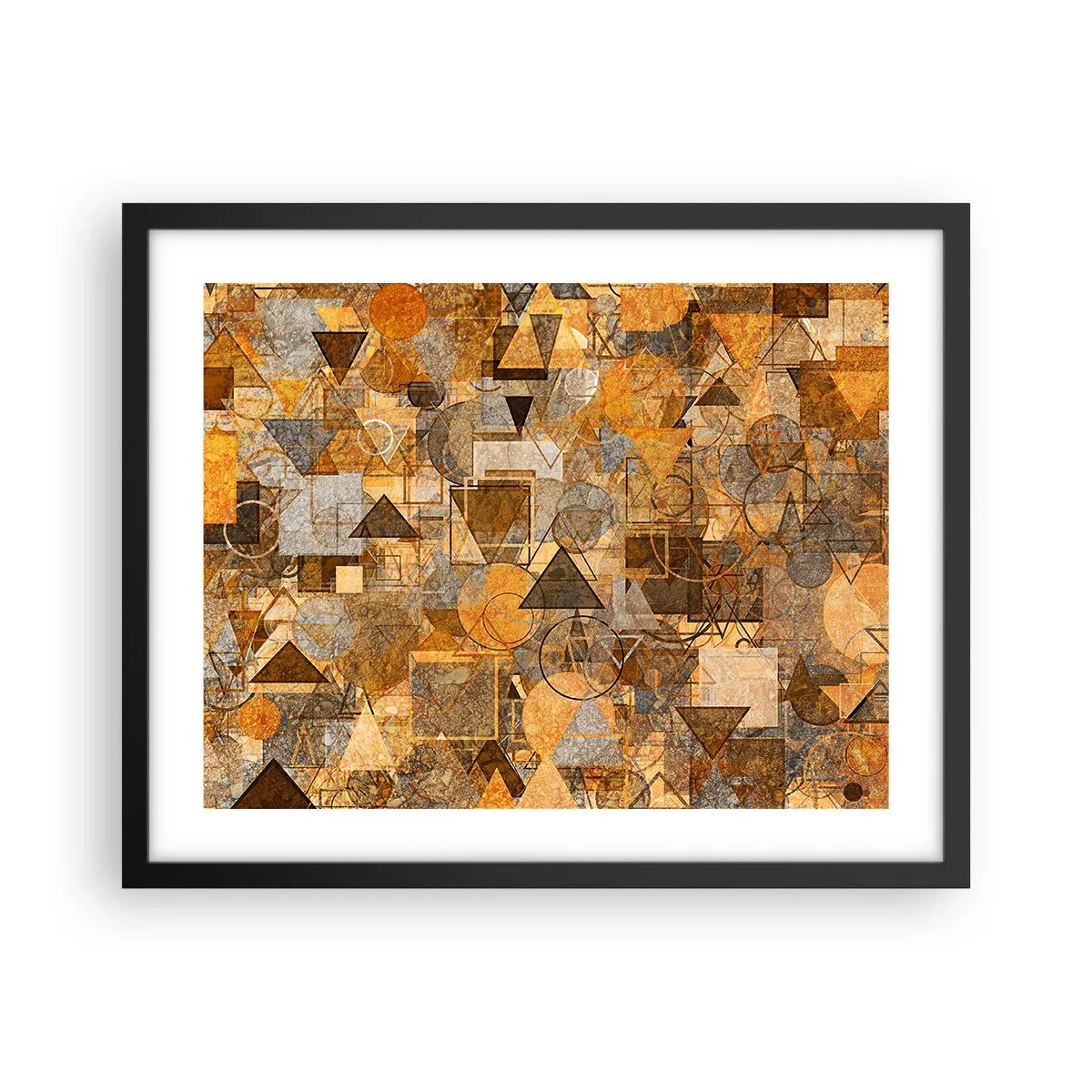 Plakát v černém rámu - Svět zachycený v podobě - 50x40 cm