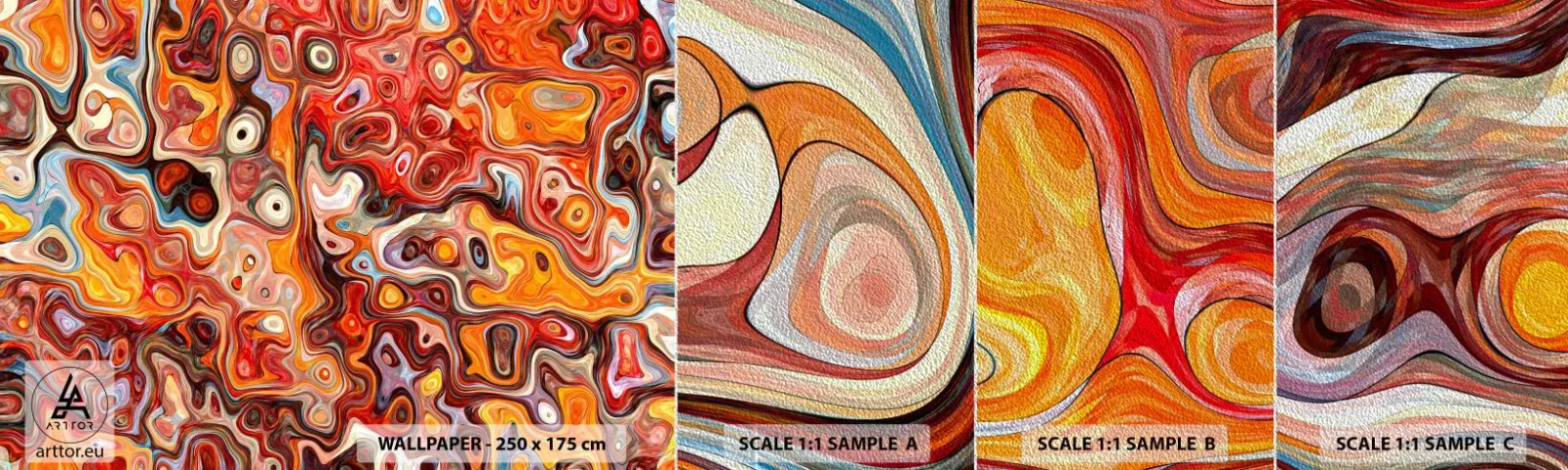 Vzor Fototapety Premium Sand - Kdyby se ořechy rozpouštěly v medu - Abstrakce, Kus, Moderní vzor - 100x30 cm