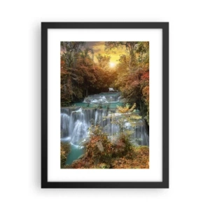 Plakát v černém rámu - Ukrytý poklad lesa - 30x40 cm