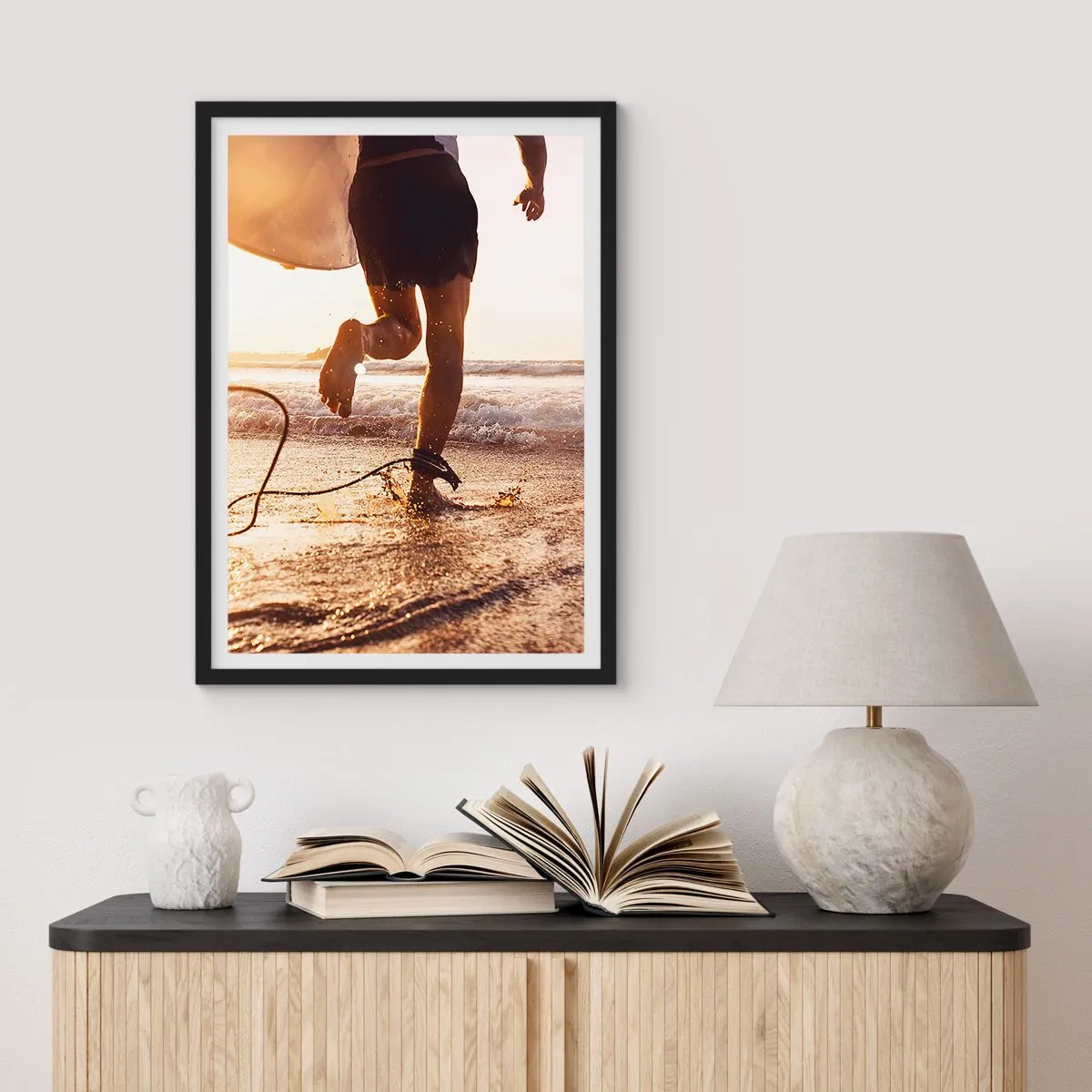 Plakát v černém rámu - Vstříc vlně - 70x100 cm