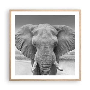 Plakát v rámu světlý dub - Vítejte v mém světě - 60x60 cm