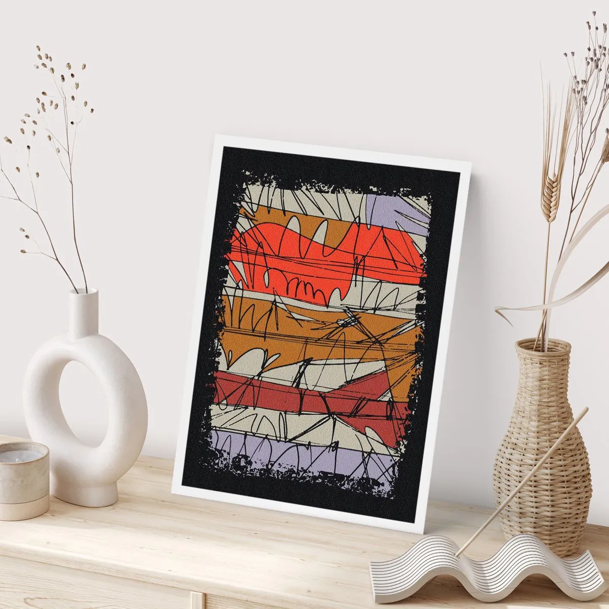 Plakát - Spontánní kompozice - 40x50 cm