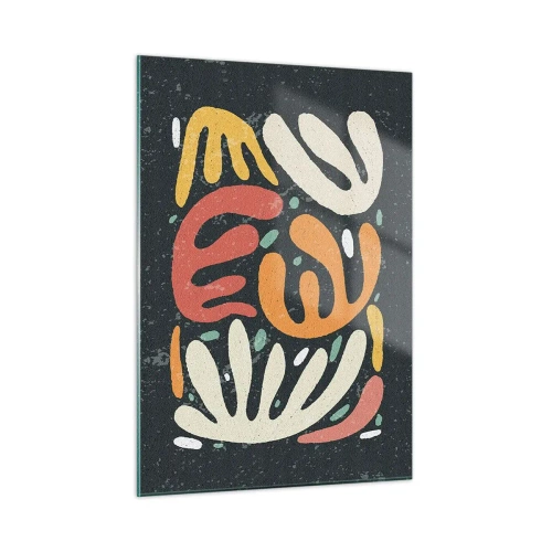 Obraz na skle - Kompozice – hned tě chytím - 50x70 cm