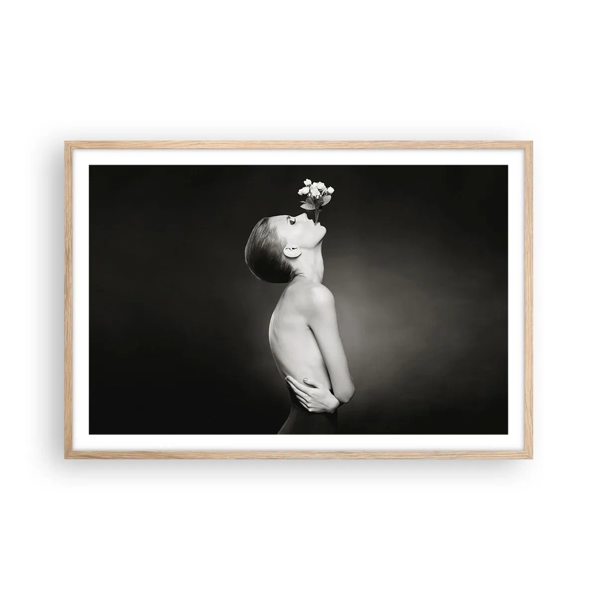 Plakát v rámu světlý dub - Excentrická elegance - 91x61 cm