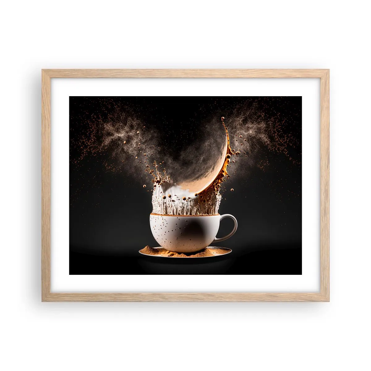 Plakát v rámu světlý dub - Exploze chuti - 50x40 cm