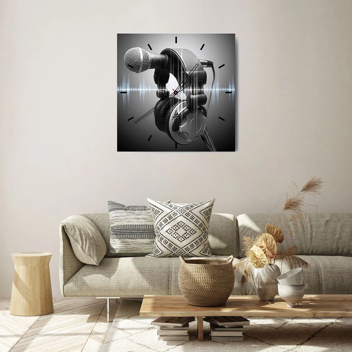 Nástěnné hodiny - Ještě je slyšet zpěv - 40x40 cm