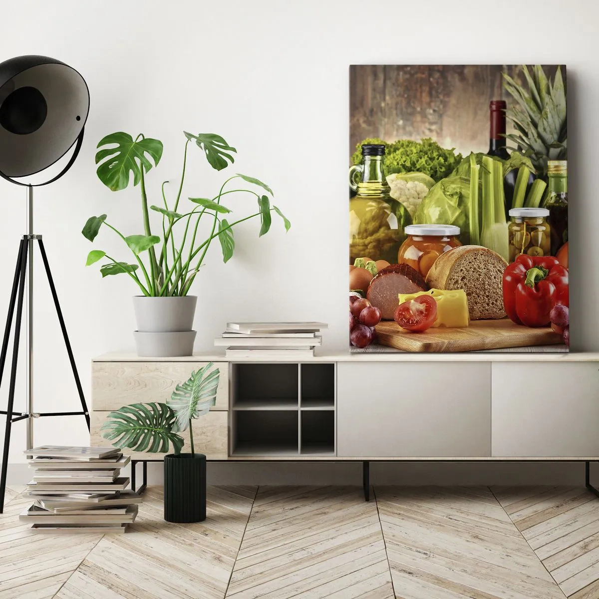 Obraz na plátně - Uzené, pečené, marinované - 55x100 cm