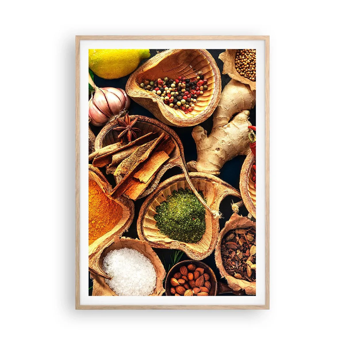 Plakát v rámu světlý dub - Vezmi si, co chceš - 70x100 cm