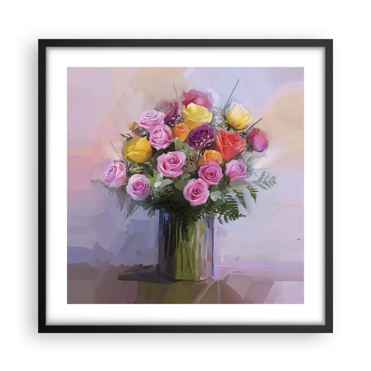 Plakát v černém rámu - Zachycená krása - 50x50 cm