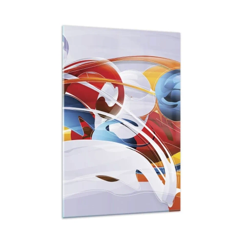 Obraz na skle - Tanec živlů - 80x120 cm