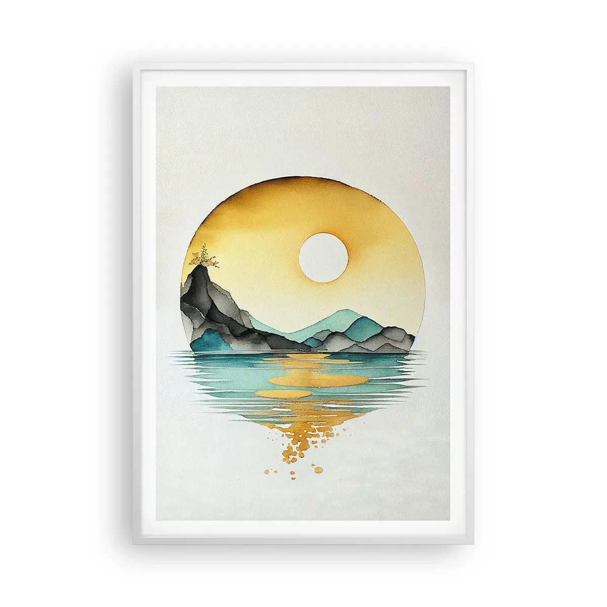 Plakát v bílém rámu - V kruhu krásy - 70x100 cm