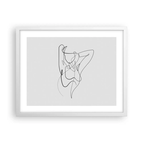 Plakát v bílém rámu - Ty jsi záhada… - 50x40 cm