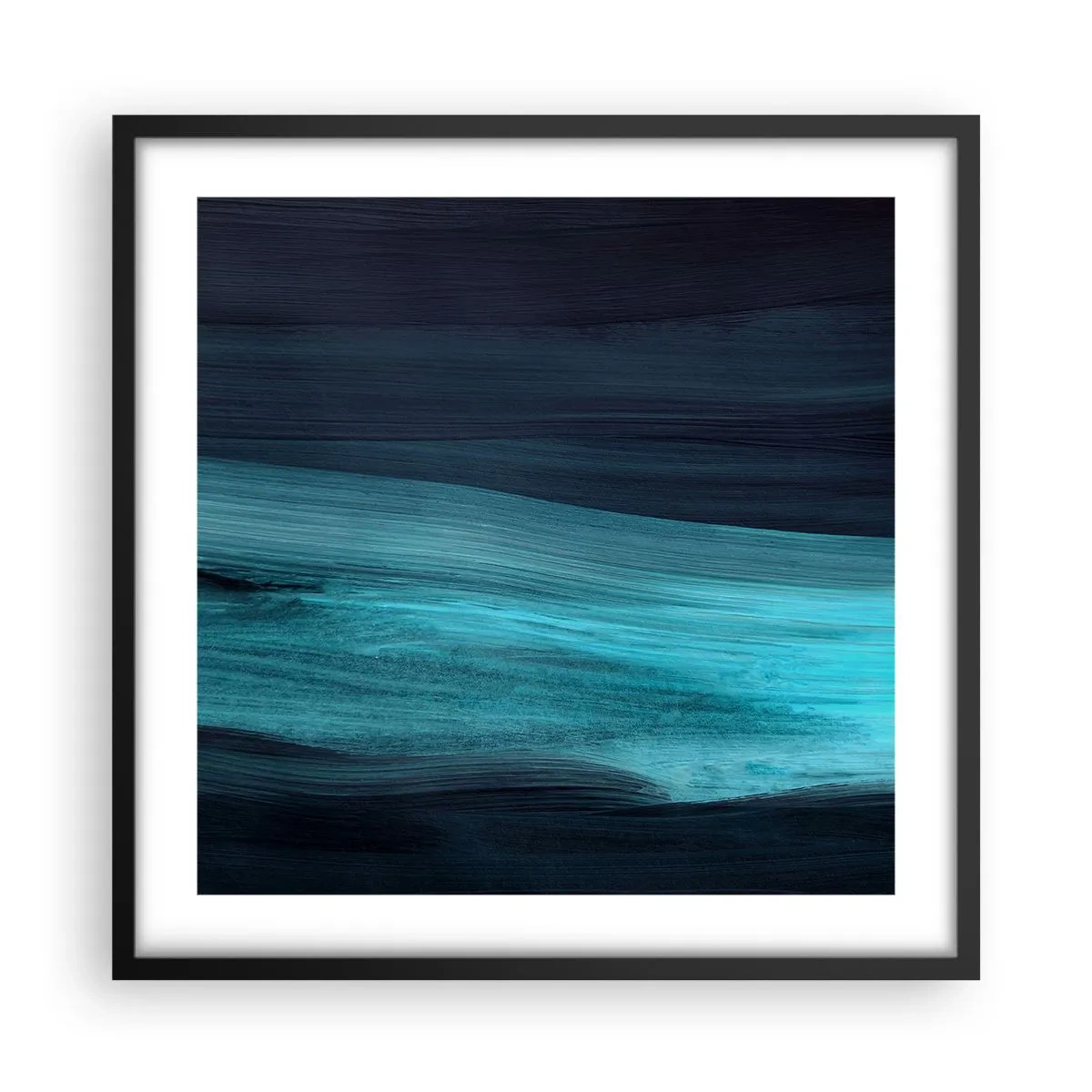 Plakát v černém rámu - Pluj s proudem - 50x50 cm