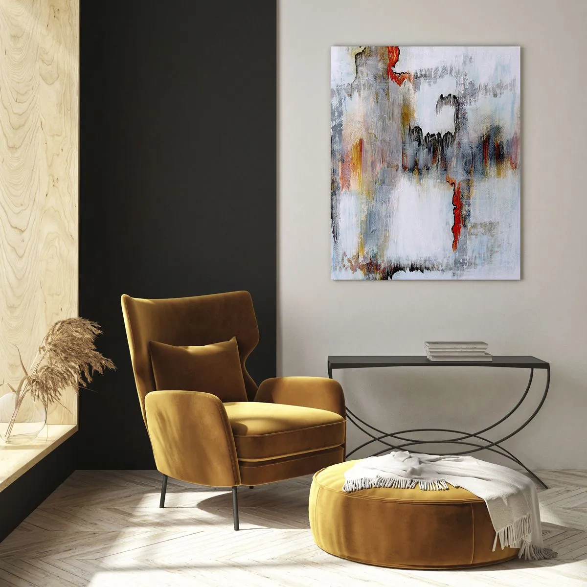 Obraz na skle - Klackem po vodě - 70x100 cm