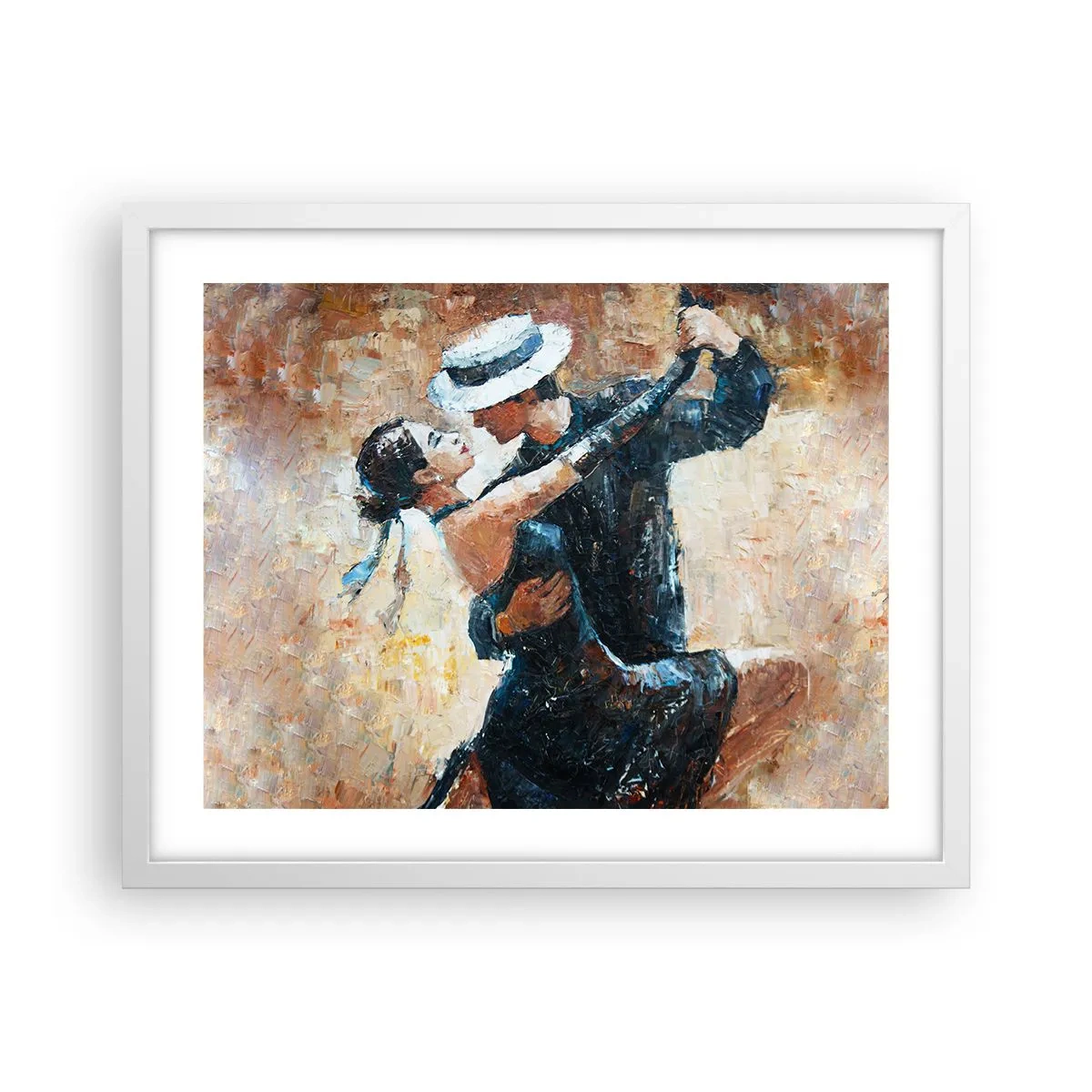 Plakát v bílém rámu - A la Rudolf Valentino - 50x40 cm
