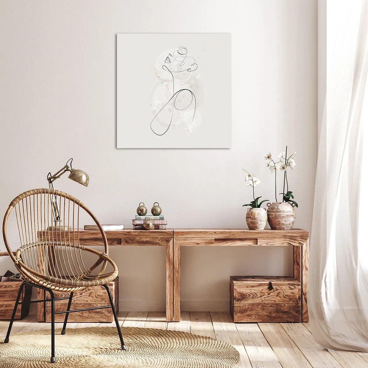 Obraz na plátně - Spirála krásy - 50x50 cm