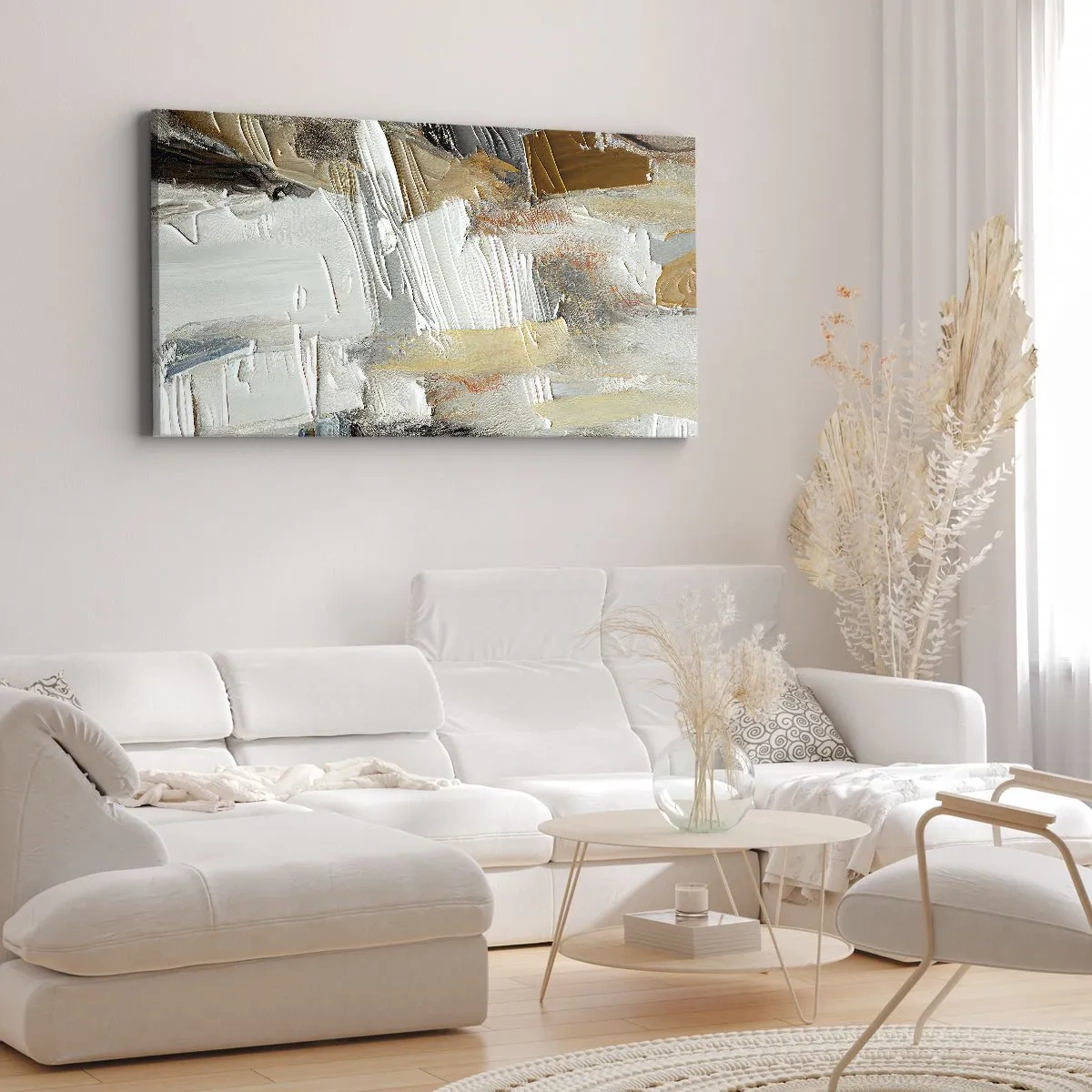 Obraz na plátně - Barevné nahromadění - 100x40 cm