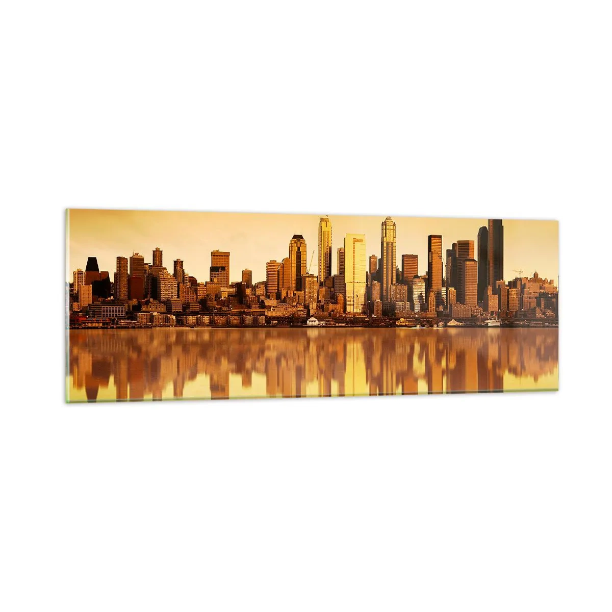 Obraz na skle - Ticho metropole - 90x30 cm