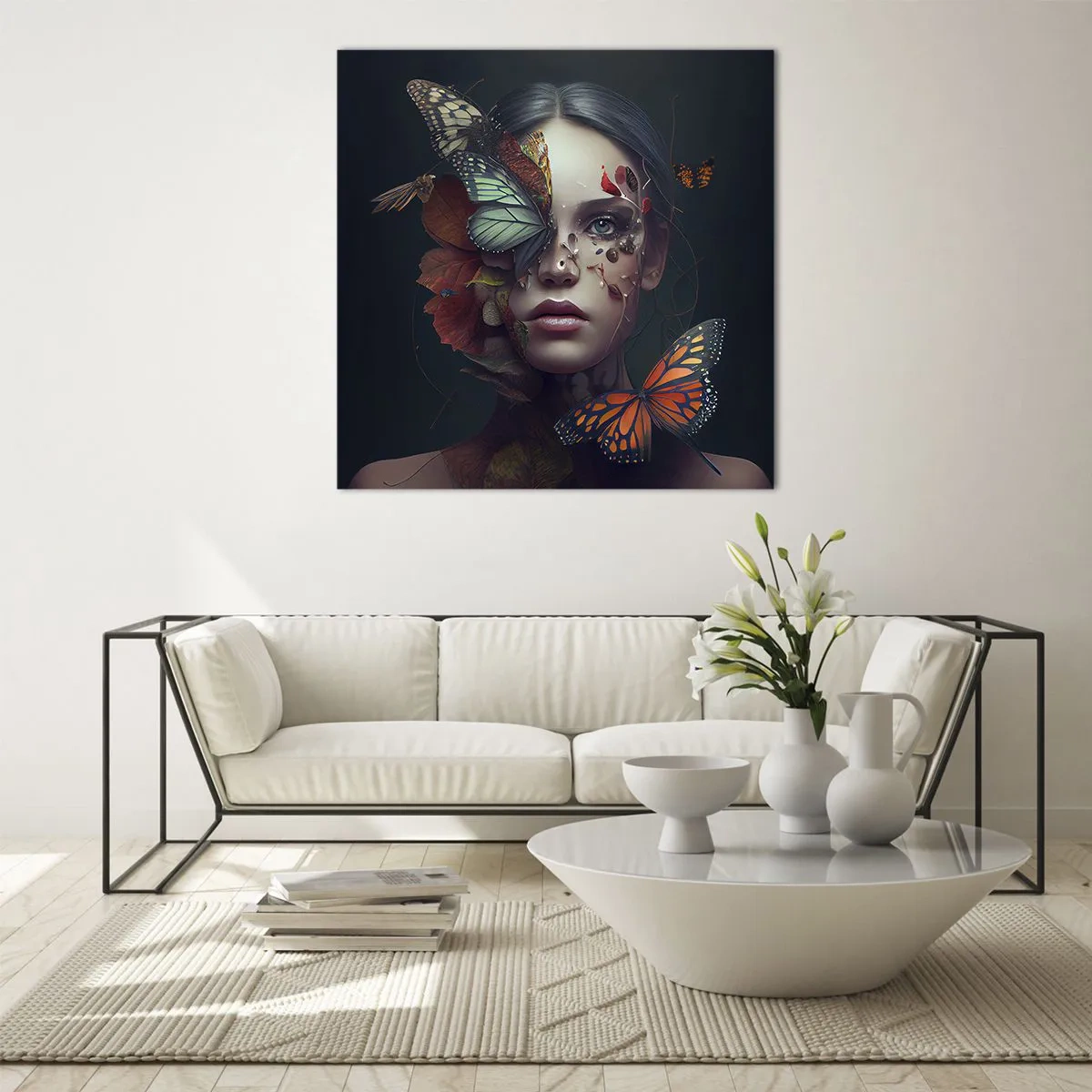 Obraz na skle - Nádherná metamorfóza - 50x50 cm