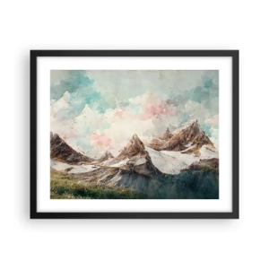 Plakát v černém rámu - Skalní čepele - 50x40 cm
