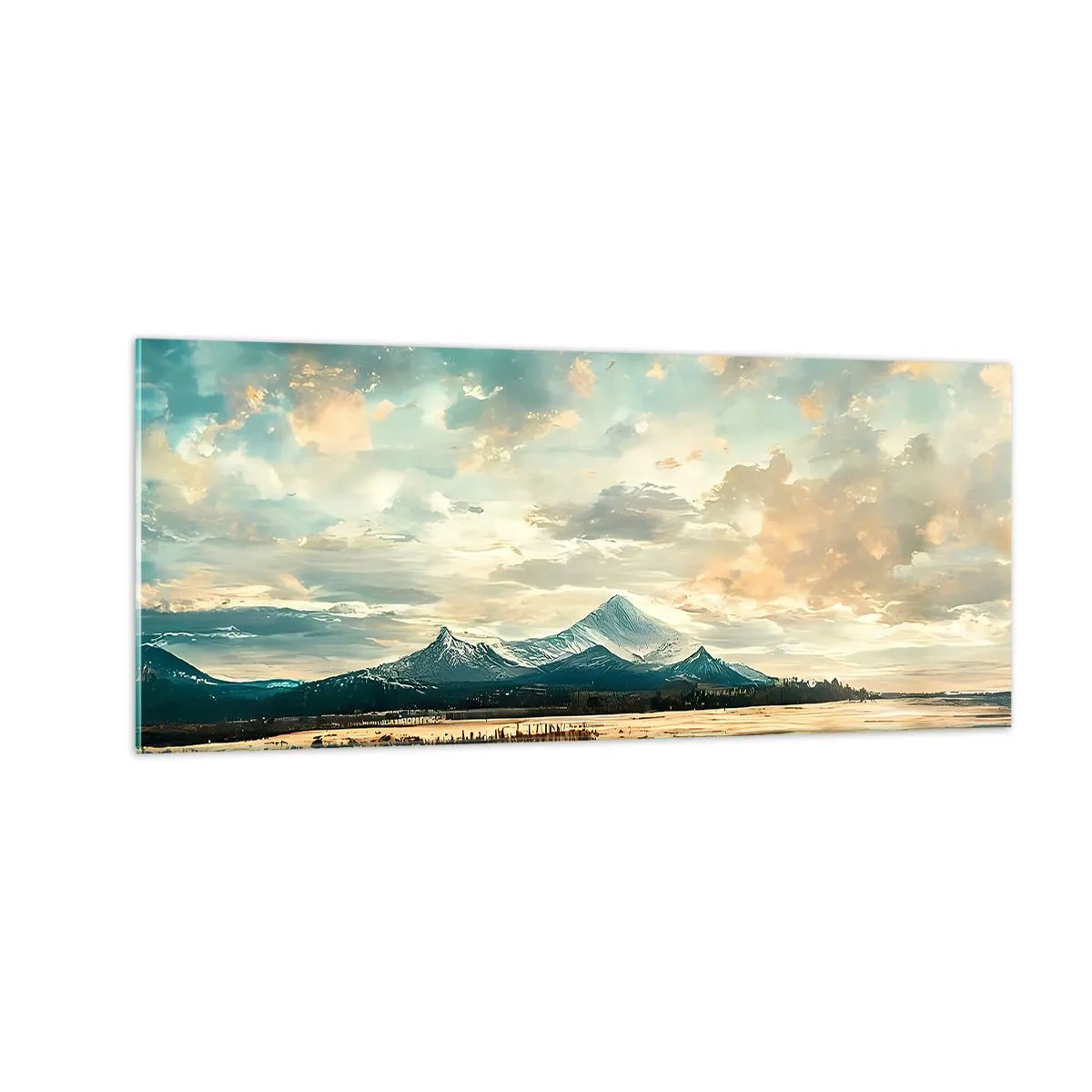 Obraz na skle - Pod ochranou nebe - 100x40 cm
