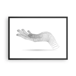 Plakát v černém rámu - Pružná ruka - 70x50 cm