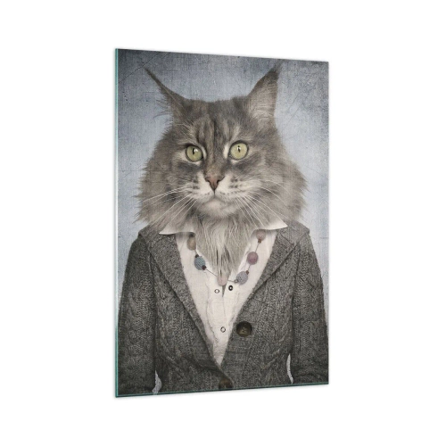 Obraz na skle - Kožichy znovu v módě - 70x100 cm