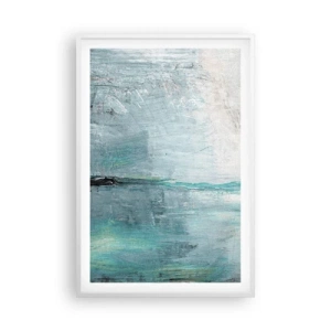 Plakát v bílém rámu - Horizontálně v modři - 61x91 cm