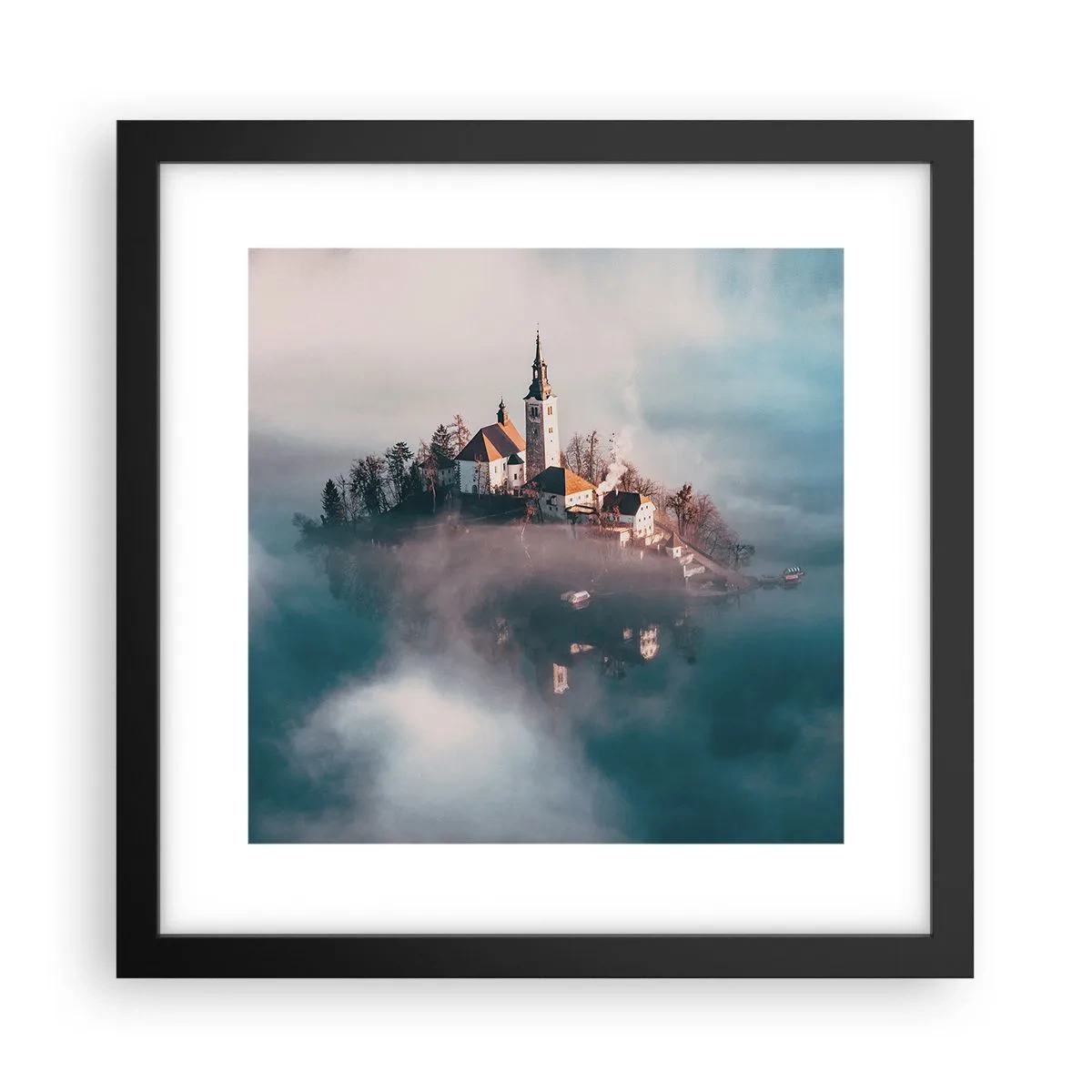 Plakát v černém rámu - Ostrov snů - 30x30 cm