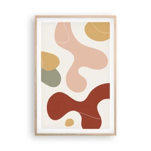 Plakát v rámu světlý dub - Klikyháky - 61x91 cm