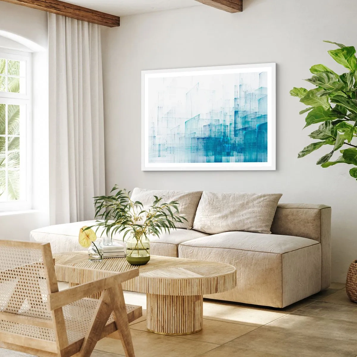 Plakát v bílém rámu - Jak se stal prostor - 91x61 cm