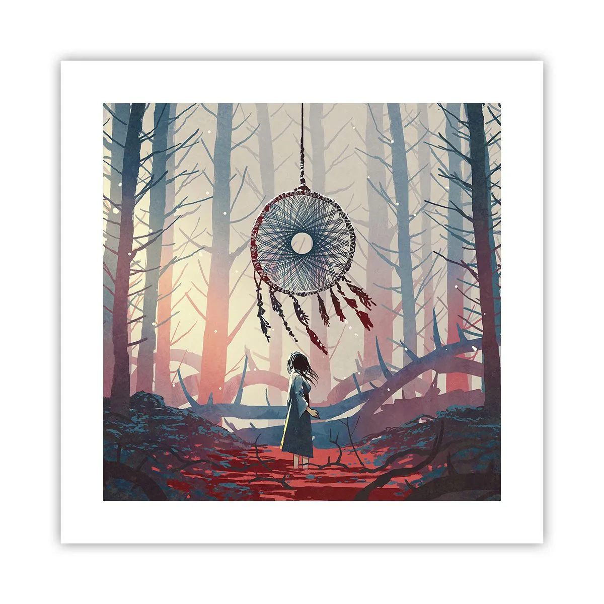 Plakát - Tajný rituál štěstí - 40x40 cm