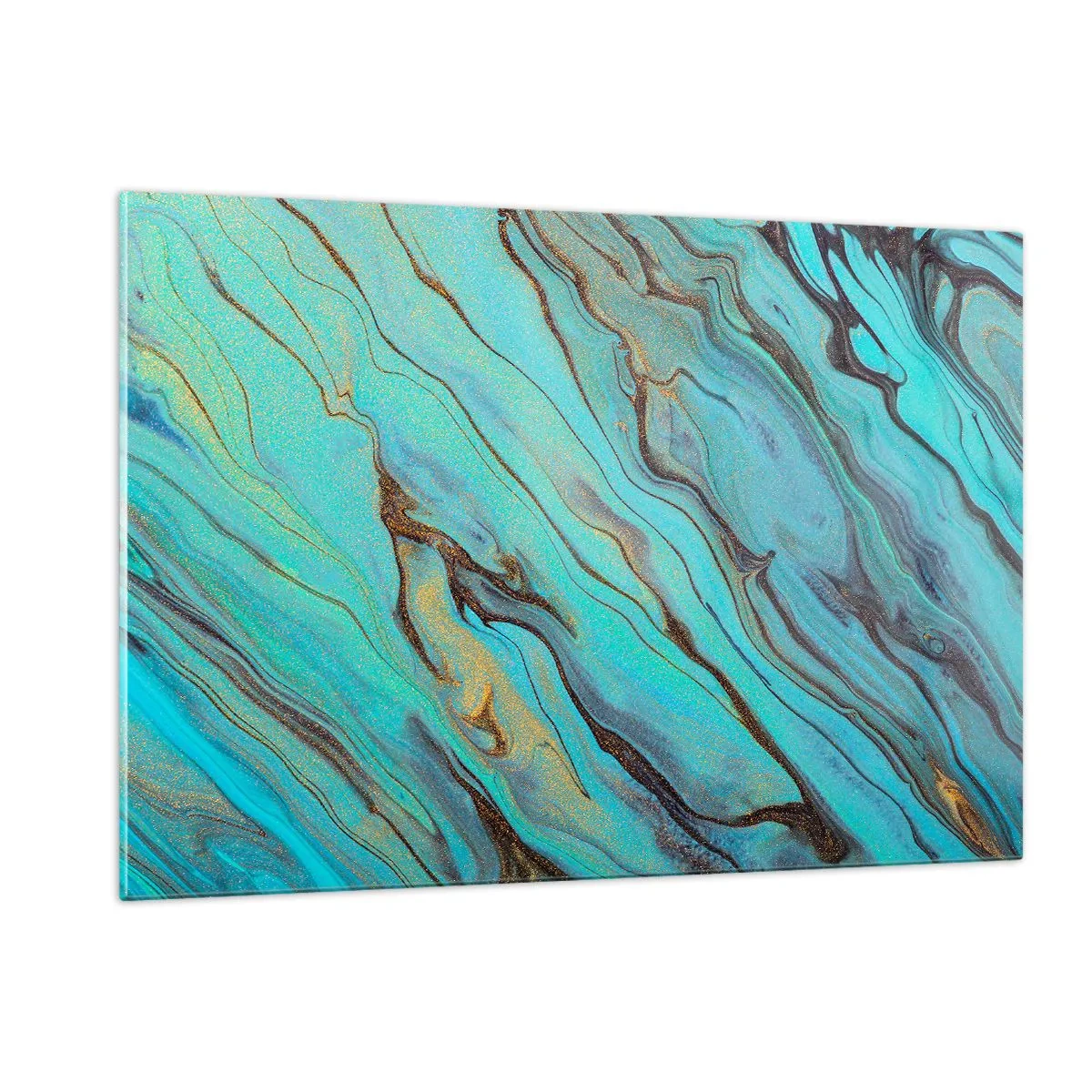 Obraz na skle - Tyrkysový příliv - 120x80 cm