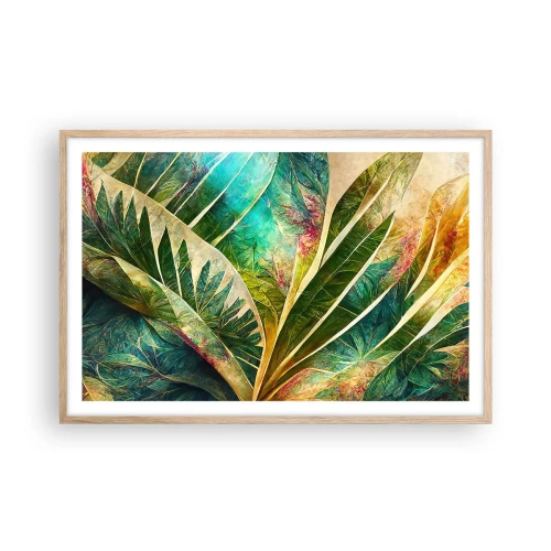 Plakát v rámu světlý dub - Barvy tropů - 91x61 cm