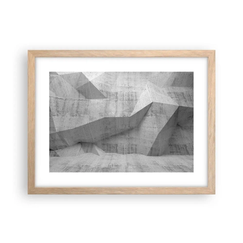 Plakát v rámu světlý dub - Skutečná výzva - 40x30 cm