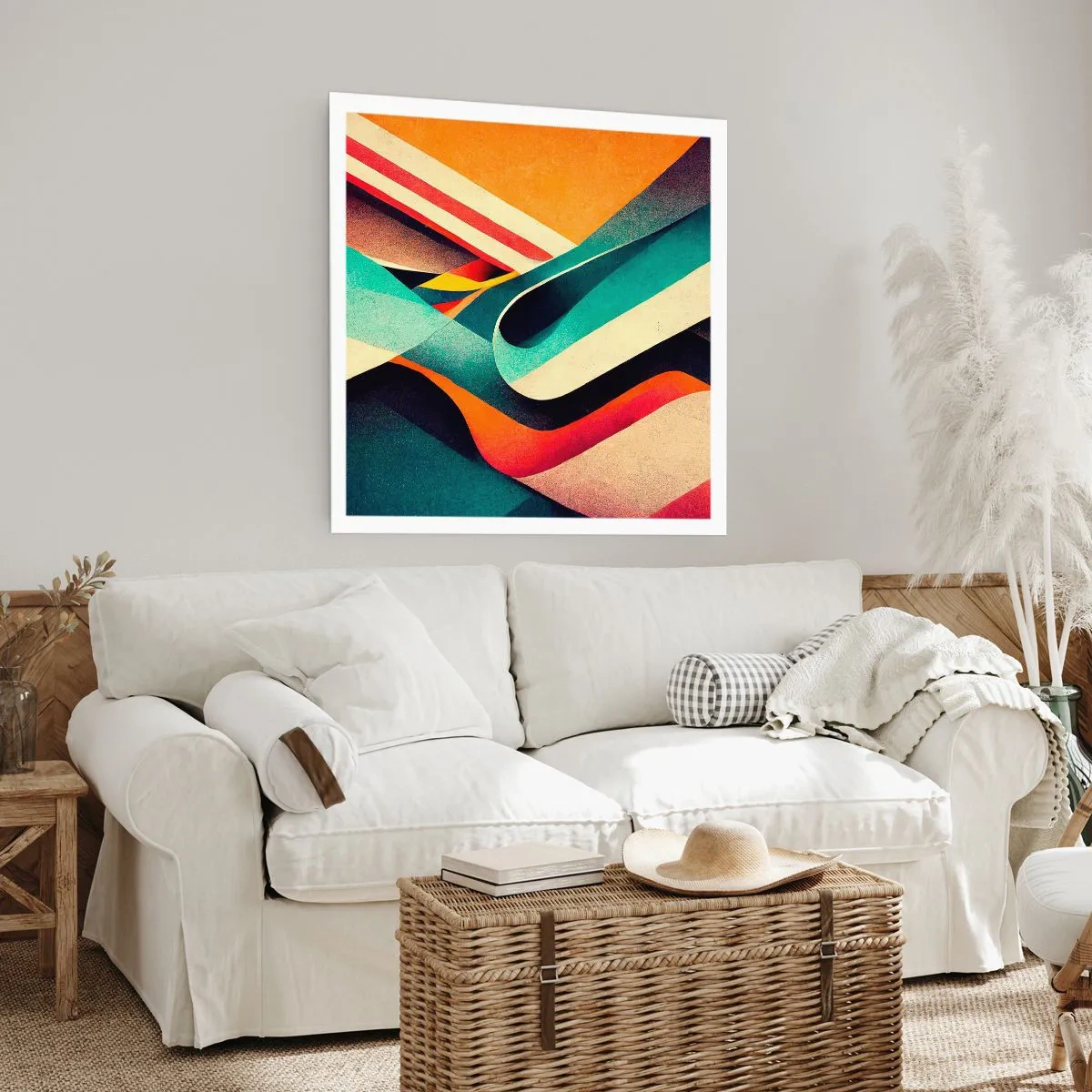 Plakát - Intenzivní kompozice - 40x40 cm
