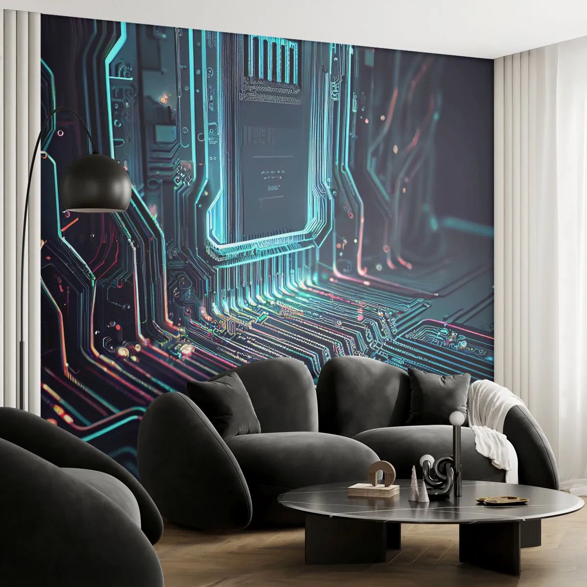 Fototapeta Premium Canvas - Jen tak přemýšlím… - Technika, Počítač, Procesor - 250x175 cm