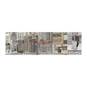 Vzor Fototapety Premium Canvas - Městské radosti - Architektura, Město, Paříž - 100x30 cm