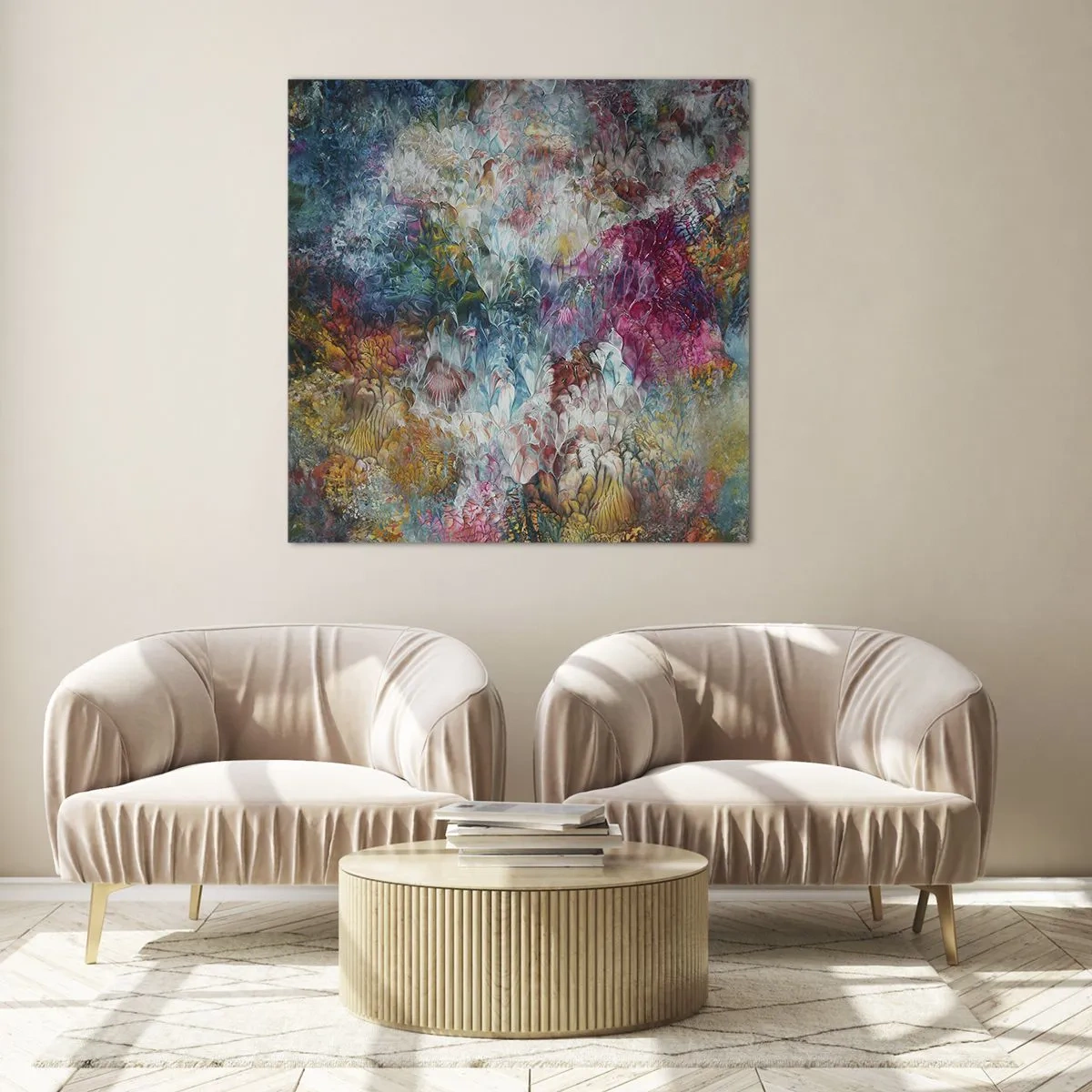 Obraz na skle - V plném rozkvětu - 40x40 cm