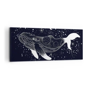 Obraz na plátně - V oceánu vesmíru - 100x40 cm