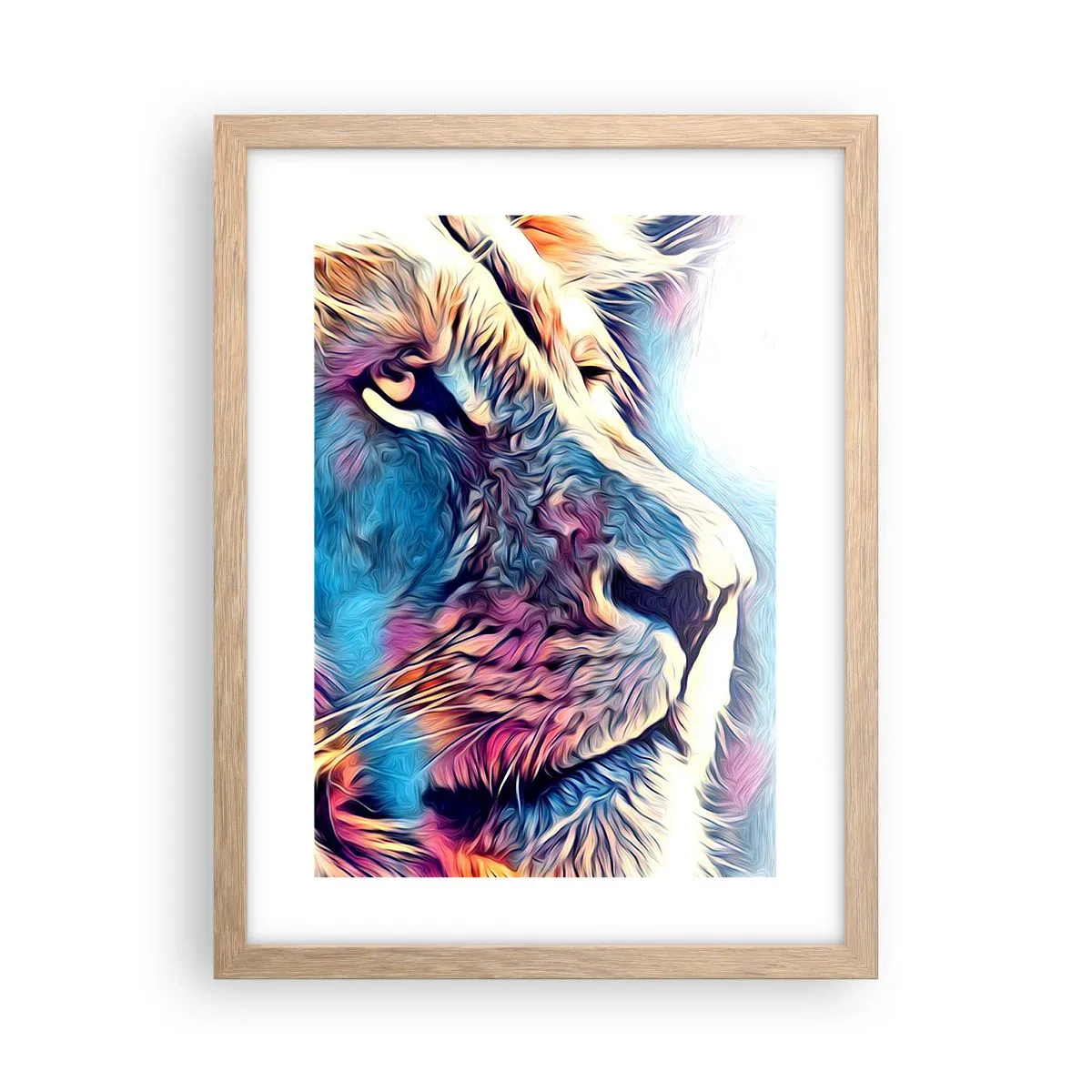 Plakát v rámu světlý dub - Moudrost přírody - 30x40 cm