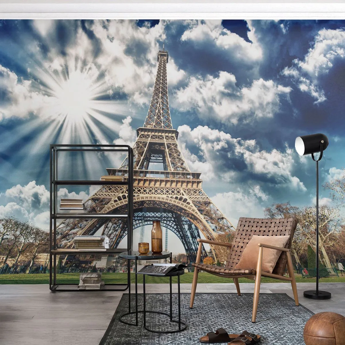 Fototapeta Samolepicí Deluxe Sticker - Jediná taková pod sluncem - Eiffelova věž, Paříž, Architektura - 250x175 cm