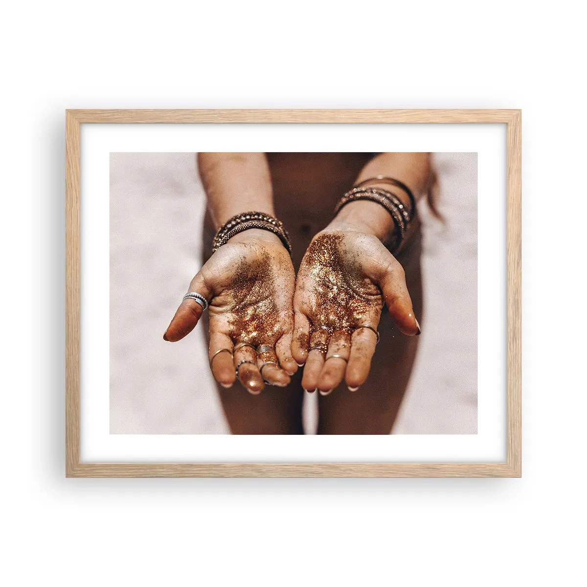 Plakát v rámu světlý dub - Dárek pro tebe - 50x40 cm