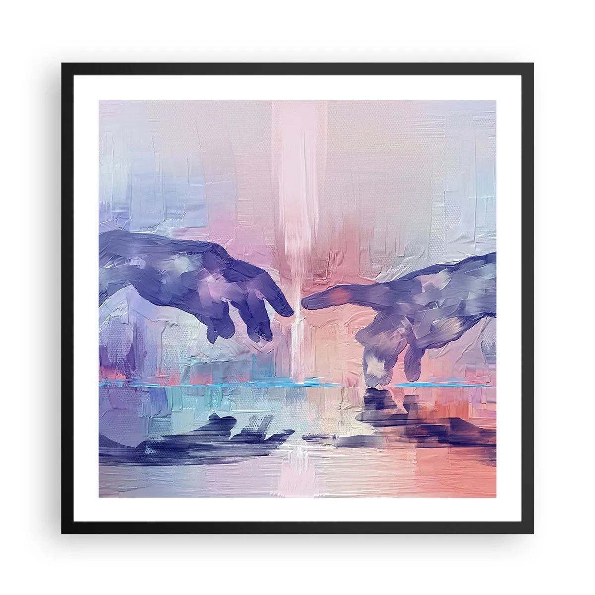 Plakát v černém rámu - Božská jiskra života - 60x60 cm