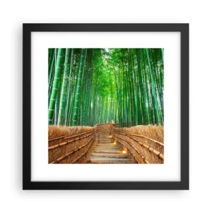 Plakát v černém rámu - Esence asijské přírody - 30x30 cm