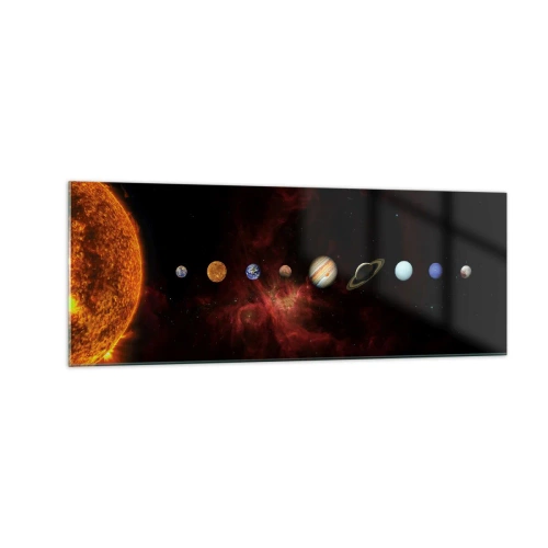 Obraz na skle - Naše čtvrť - 140x50 cm