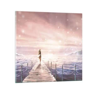 Obraz na skle - Ve světle snu - 50x50 cm